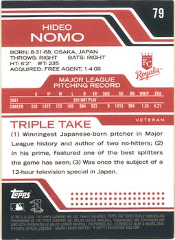 2008 Topps Triple Threads #79 Hideo Nomo Back
