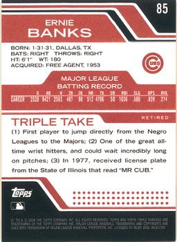 2008 Topps Triple Threads #85 Ernie Banks Back