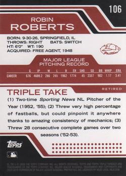 2008 Topps Triple Threads #106 Robin Roberts Back