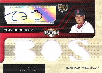 2008 Topps Triple Threads #150b Clay Buchholz Front