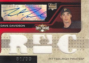 2008 Topps Triple Threads #165 Dave Davidson Front