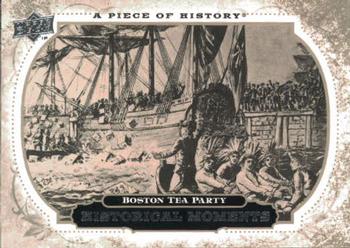 2008 Upper Deck A Piece of History #177 Boston Tea Party Front