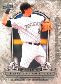 2008 Upper Deck A Piece of History #30 Troy Tulowitzki Front