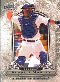 2008 Upper Deck A Piece of History #51 Russell Martin Front