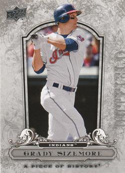2008 Upper Deck A Piece of History #17 Grady Sizemore Front
