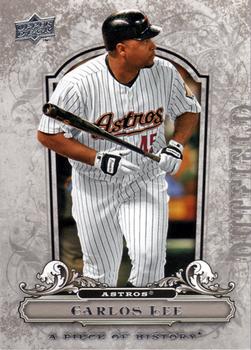 2008 Upper Deck A Piece of History #42 Carlos Lee Front