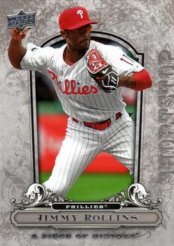 2008 Upper Deck A Piece of History #74 Jimmy Rollins Front