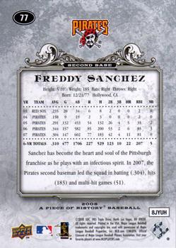 2008 Upper Deck A Piece of History #77 Freddy Sanchez Back