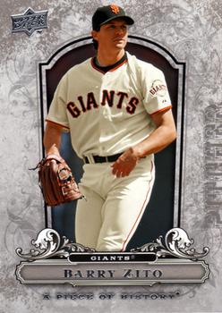 2008 Upper Deck A Piece of History #81 Barry Zito Front