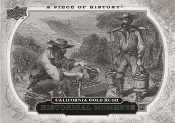 2008 Upper Deck A Piece of History #186 California Gold Rush Front