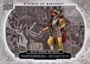 2008 Upper Deck A Piece of History #199 Juan Ponce De Leon Front
