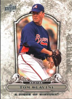 2008 Upper Deck A Piece of History #8 Tom Glavine Front