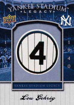 2008 Upper Deck Yankee Stadium Box Set #3 Lou Gehrig Front