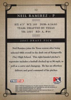 2007 TriStar Prospects Plus #12 Neil Ramirez Back