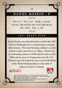 2007 TriStar Prospects Plus #28 Daniel Moskos Back