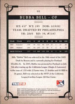 2007 TriStar Prospects Plus #95 Bubba Bell Back