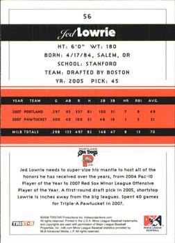 2008 TriStar PROjections #56 Jed Lowrie Back