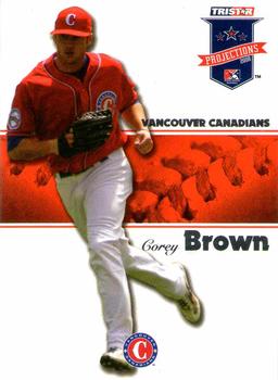 2008 TriStar PROjections #72 Corey Brown Front
