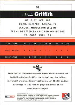 2008 TriStar PROjections #92 Nevin Griffith Back