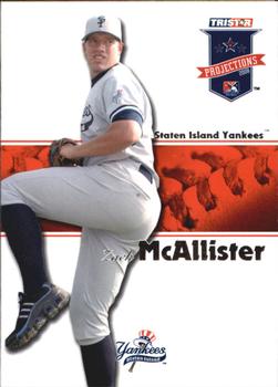 2008 TriStar PROjections #340 Zach McAllister Front