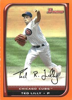 2008 Bowman - Orange #46 Ted Lilly Front