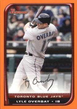 2008 Bowman - Orange #98 Lyle Overbay Front