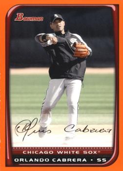 2008 Bowman - Orange #107 Orlando Cabrera Front