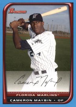 2008 Bowman - Blue #9 Cameron Maybin Front