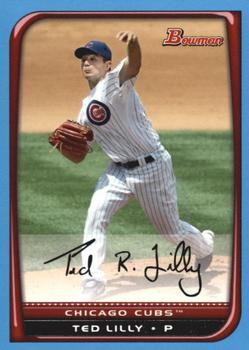 2008 Bowman - Blue #46 Ted Lilly Front