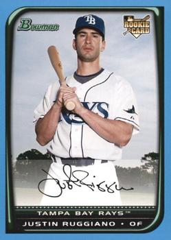 2008 Bowman - Blue #202 Justin Ruggiano Front