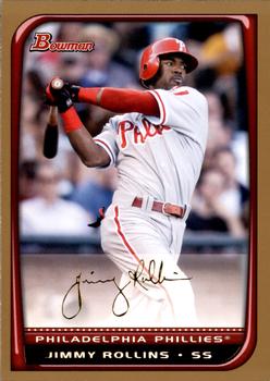 2008 Bowman - Gold #70 Jimmy Rollins Front