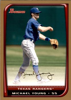 2008 Bowman - Gold #118 Michael Young Front