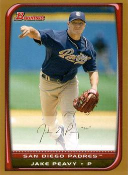 2008 Bowman - Gold #175 Jake Peavy Front