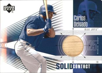 2002 Upper Deck Rookie Debut - Solid Contact #SC-CD Carlos Delgado Front