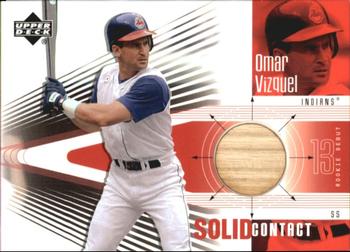2002 Upper Deck Rookie Debut - Solid Contact #SC-OV Omar Vizquel Front