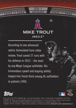 2013 Topps - Chase It Down #CD-1 Mike Trout Back