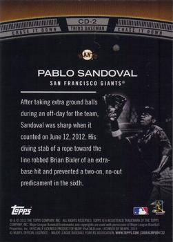 2013 Topps - Chase It Down #CD-2 Pablo Sandoval Back