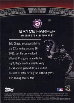2013 Topps - Chase It Down #CD-7 Bryce Harper Back