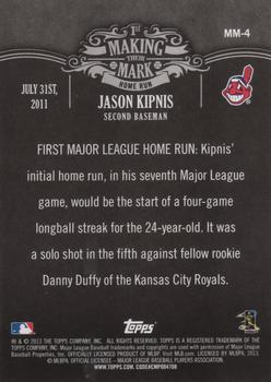 2013 Topps - Making Their Mark #MM-4 Jason Kipnis Back