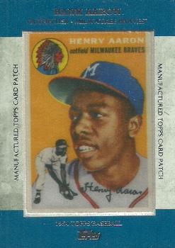 2013 Topps - Manufactured Topps Card Patch #MCP-4 Hank Aaron Front