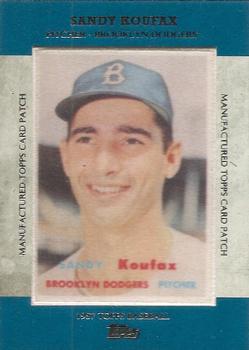 2013 Topps - Manufactured Topps Card Patch #MCP-12 Sandy Koufax Front