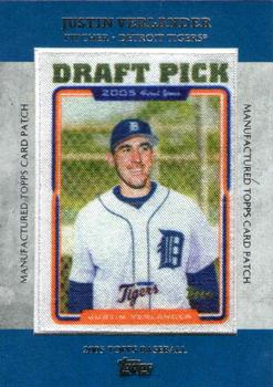2013 Topps - Manufactured Topps Card Patch #MCP-22 Justin Verlander Front