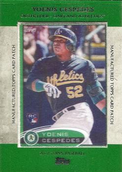 2013 Topps - Manufactured Topps Card Patch #MCP-25 Yoenis Cespedes Front