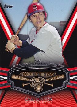 2013 Topps - Rookie of the Year Award Winners Trophy #ROY-CF Carlton Fisk Front