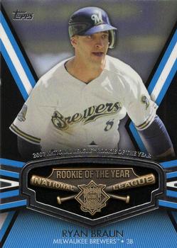 2013 Topps - Rookie of the Year Award Winners Trophy #ROY-RB Ryan Braun Front