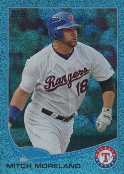 2013 Topps - Silver Slate Blue Sparkle #18 Mitch Moreland Front