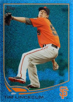 2013 Topps - Silver Slate Blue Sparkle #55 Tim Lincecum Front