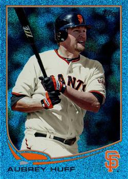 2013 Topps - Silver Slate Blue Sparkle #117 Aubrey Huff Front