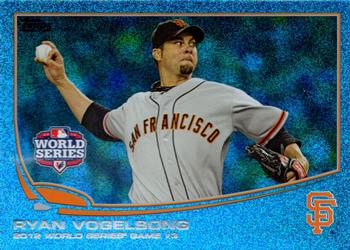 2013 Topps - Silver Slate Blue Sparkle #196 Ryan Vogelsong Front