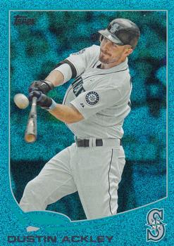 2013 Topps - Silver Slate Blue Sparkle #252 Dustin Ackley Front